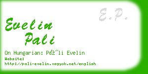 evelin pali business card